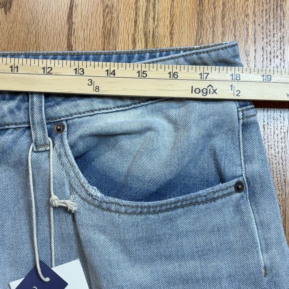 NWT Oliver Logan Women's Jeans 34 (36X29) Madison Wide Leg Baggy Cargo Boho - Picture 6 of 10